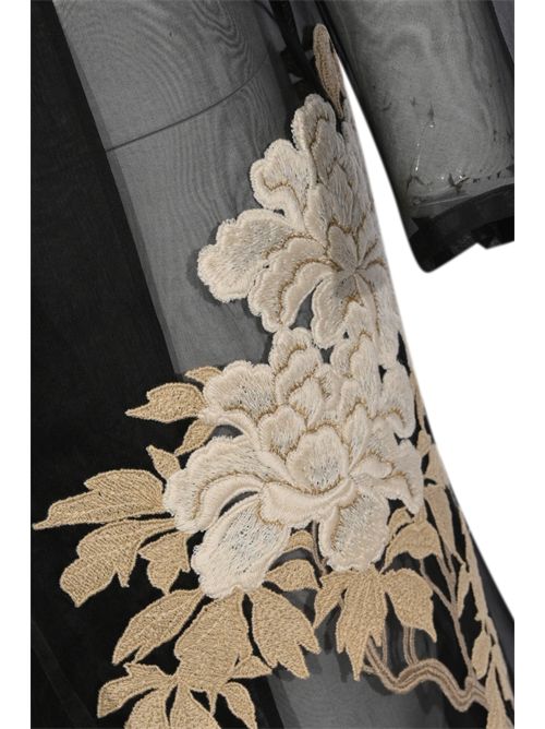 Spolverino MSEVODKA in organza di seta Nero MAX MARA STUDIO | 2616121014600002